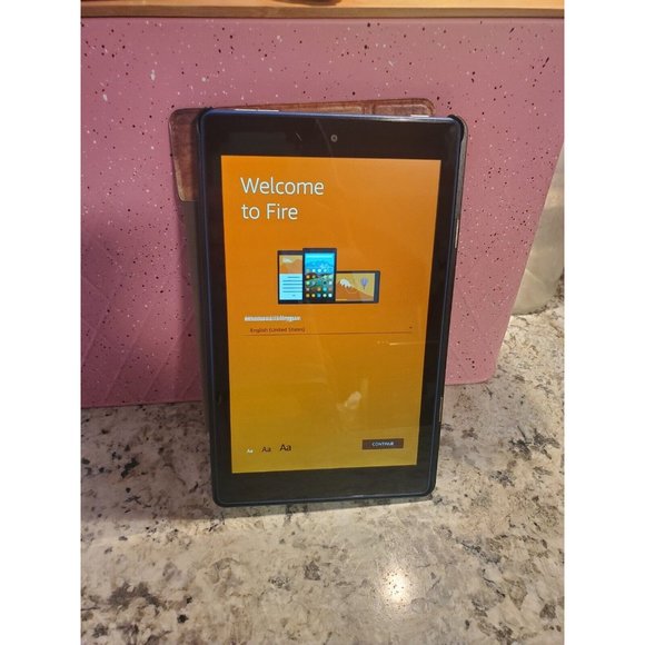 Amazon Fire HD 8 (7th Gen) 16GB, Wi-Fi, 8 In - Blue ( Charger and Case Bundle)